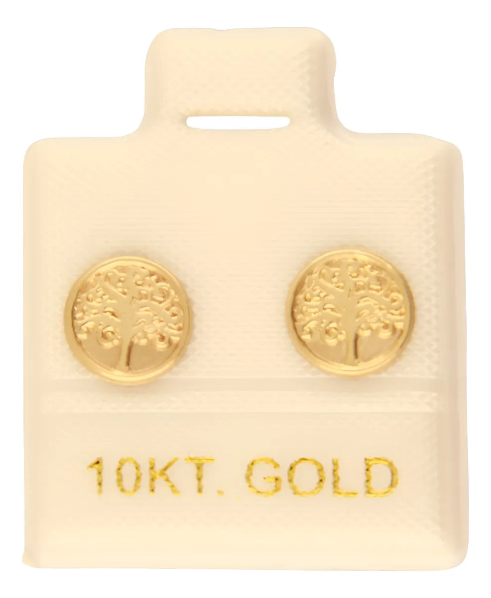 Broqueles Árbol De La Vida Oro 10k Ortiz Espinosa