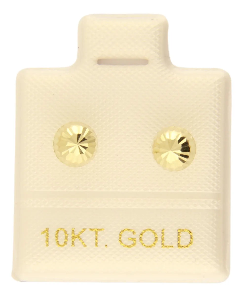 Aretes / Broquel Hongo 4mm Oro 10k Ortiz Espinosa