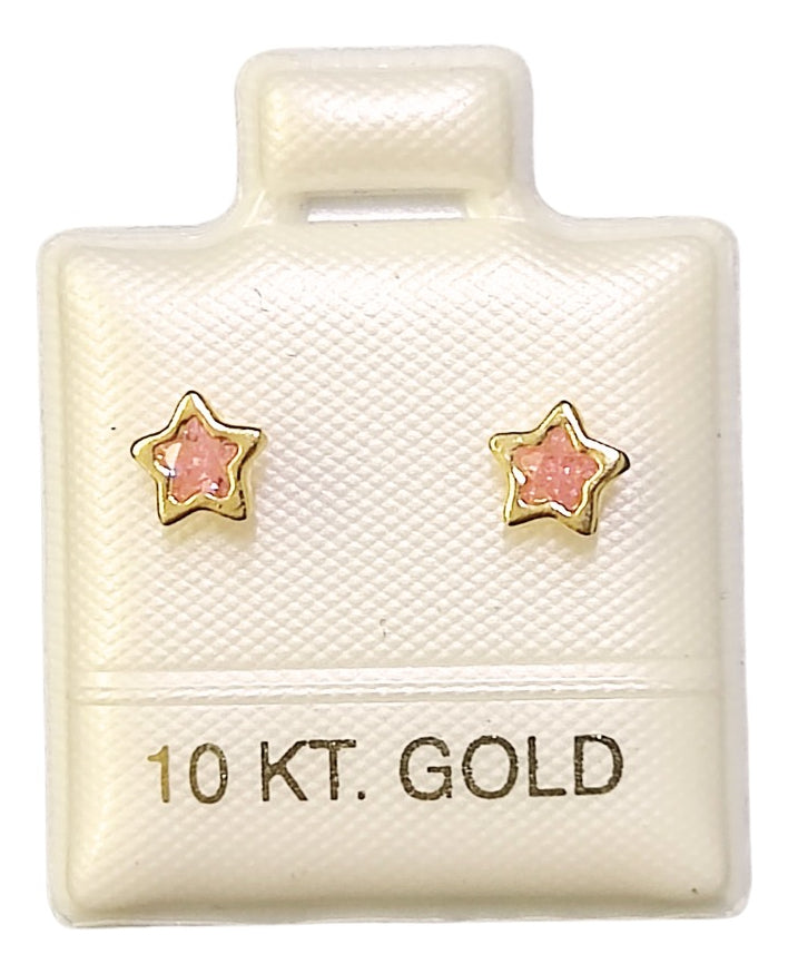 Estrella biselada rosa