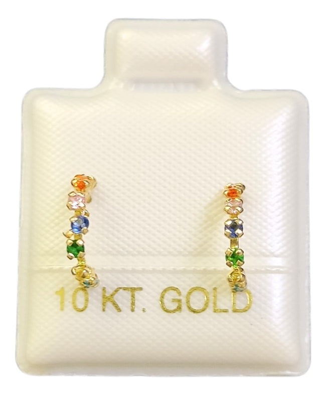 Media arracada multicolor