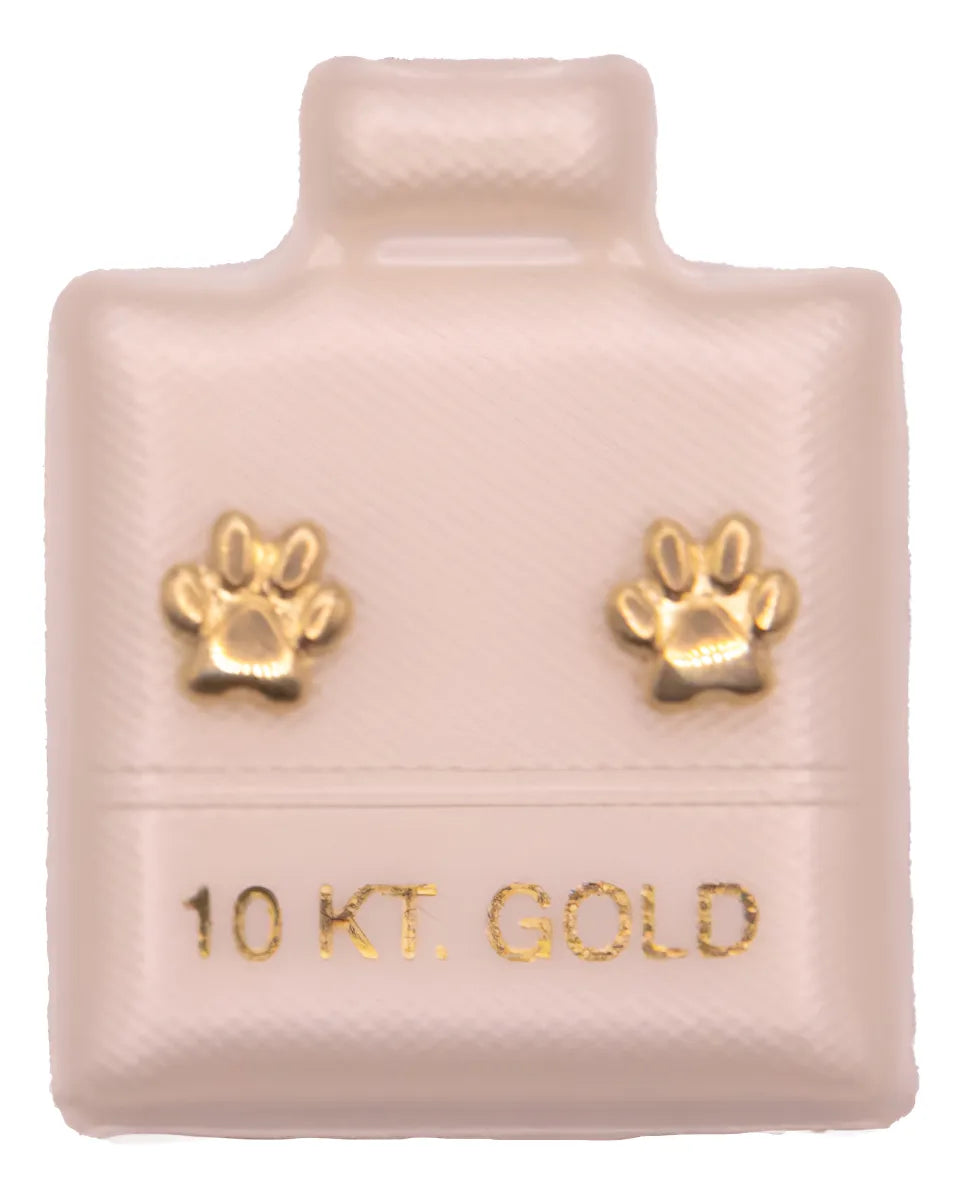 Broquel Huellita Mascota Oro 10k