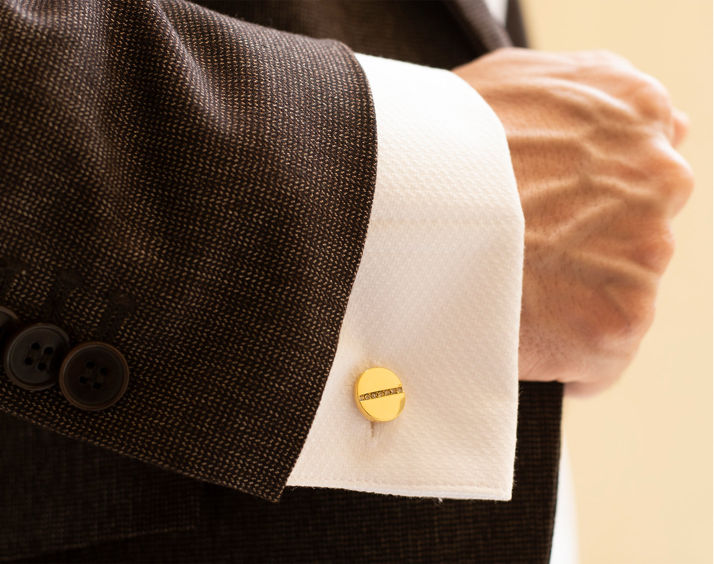 Mancuernillas Minimalistas | Baño de Oro 14K