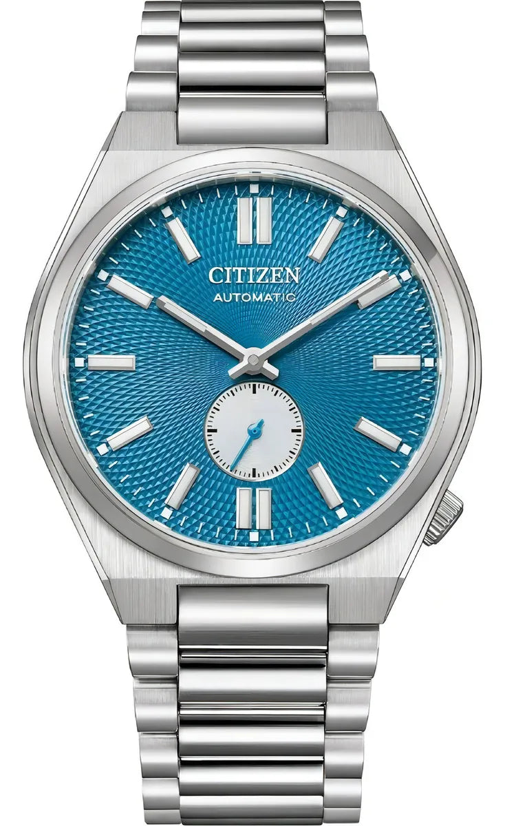 Citizen Tsuyosa Automatic Small Seconds Nk5010-51l Dcmstore Correa Plateado Bisel Plateado Fondo Agua