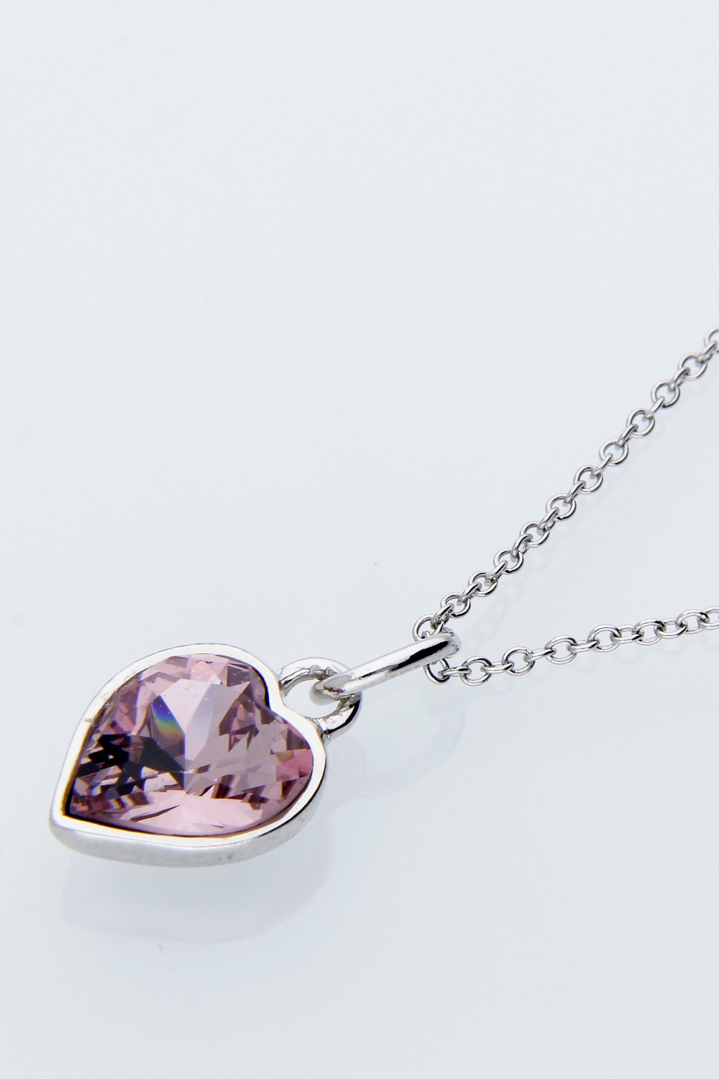 Collar Corazón | Baño de Rodio | Amathista