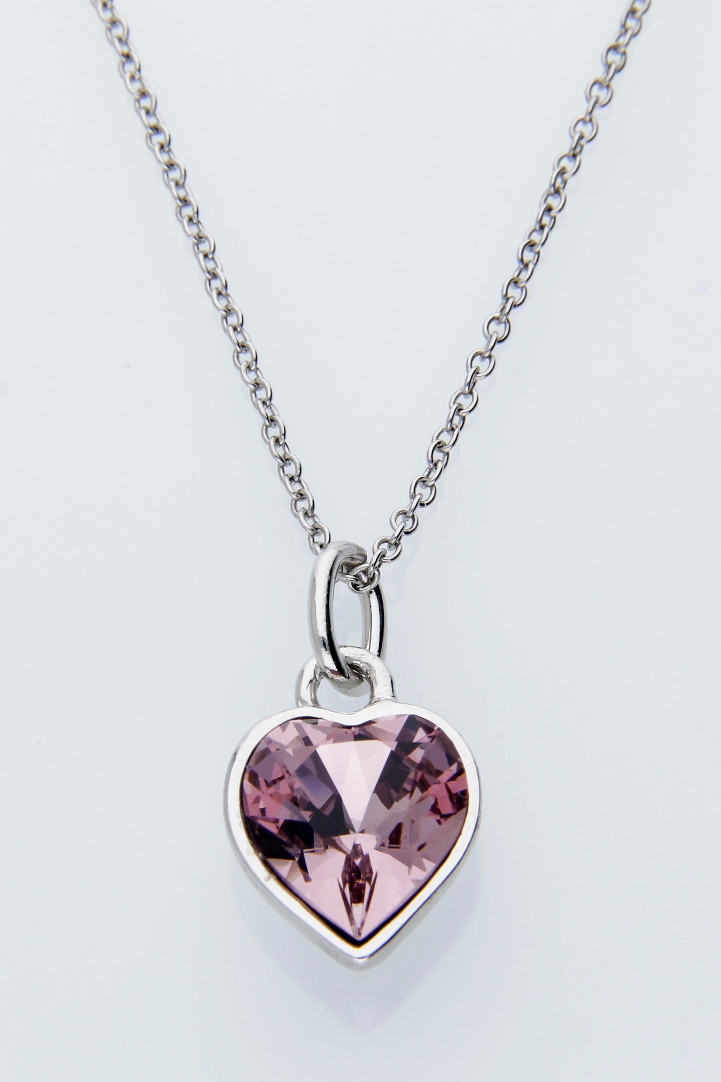 Collar Corazón | Baño de Rodio | Amathista