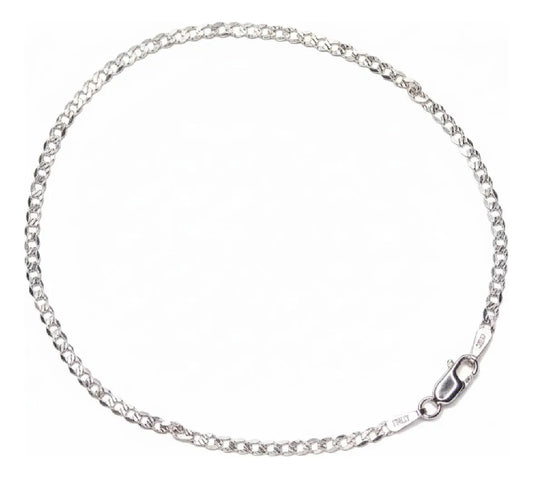 Ortiz Espinosa Pulsera Barbada De Plata Ley .925 Grosor 2.0