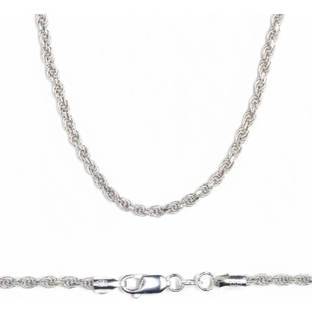 Ortiz Espinosa Collar Torzal Plata .925 Medida 55 Cm X 2.0