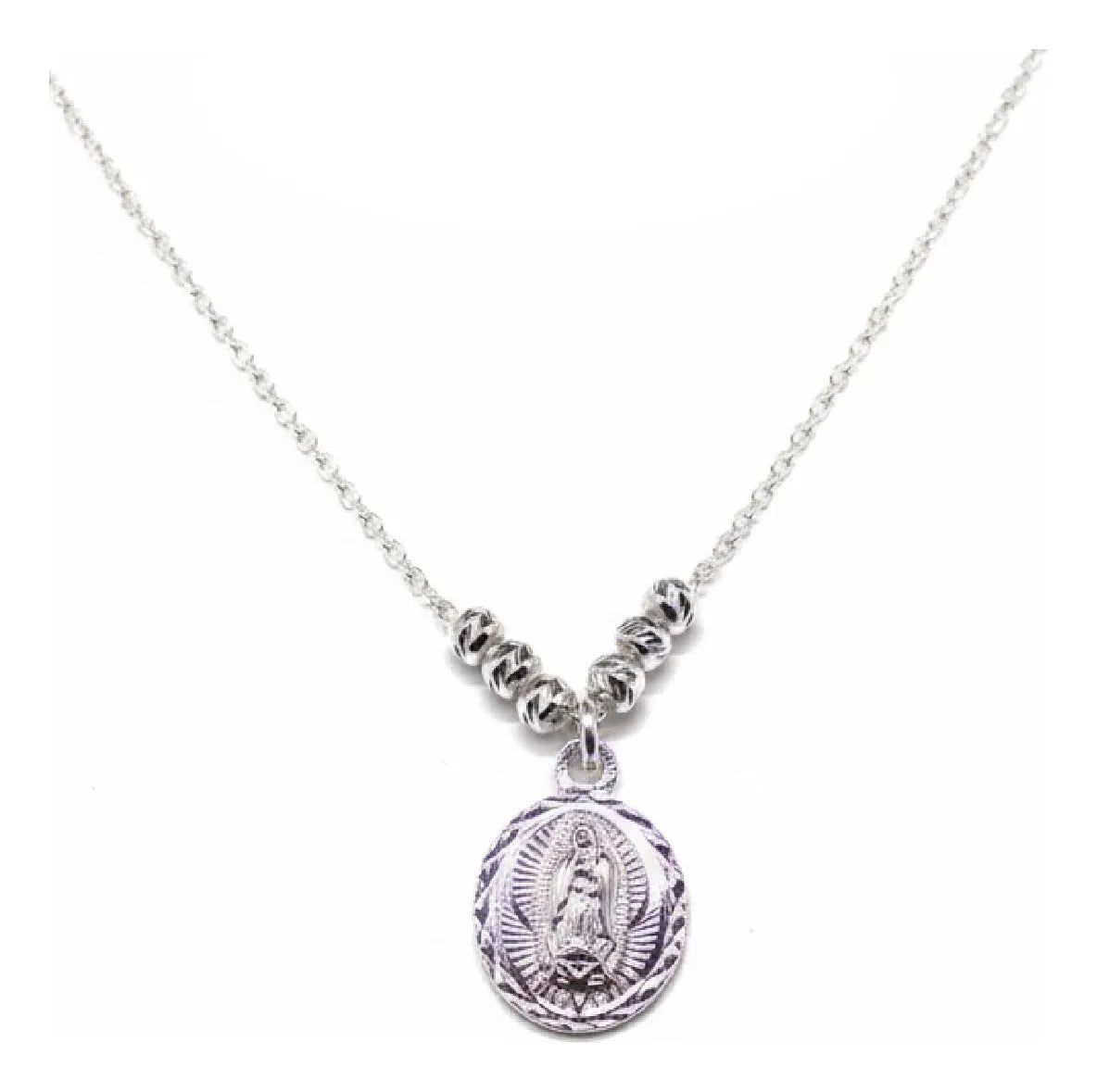 Ortiz Espinosa Collar Virgen Plata 925 Largo 45cm