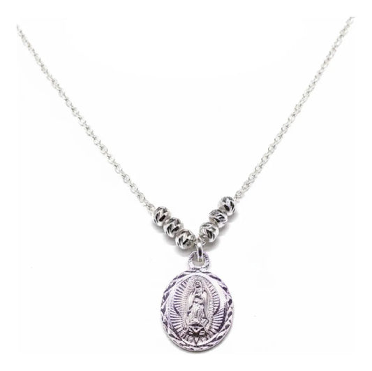 Ortiz Espinosa Collar Virgen Plata 925 Largo 45cm