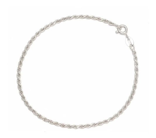 Ortiz Espinosa Pulsera Torzal De Plata Grosor 3.0