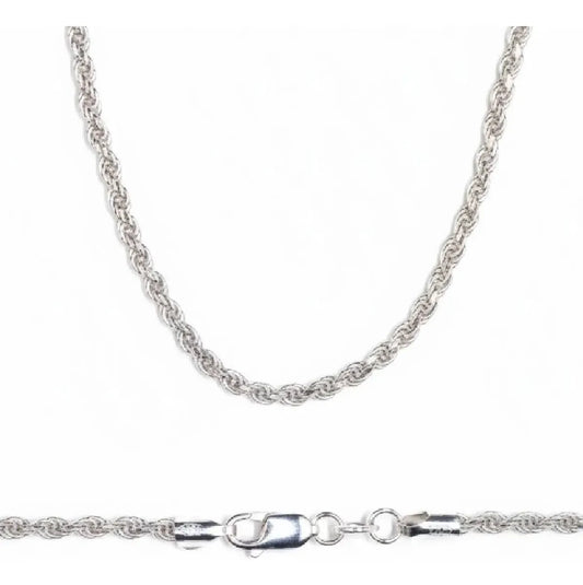 Ortiz Espinosa Collar Torzal De Plata 925 Medida 45 Cm X 2.0