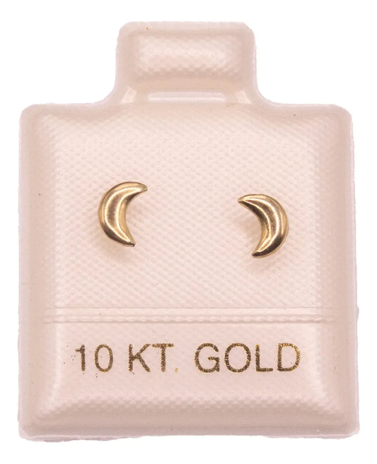 Aretes / Broquel Luna Oro 10k Ortiz Espinosa