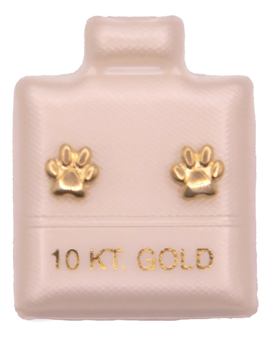 Broquel Huellita Mascota Oro 10k