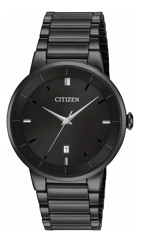 Citizen Quartz Mens Black Dial Bi5017-50e Color De La Correa Negro Color Del Bisel Negro Color Del Fondo Negro