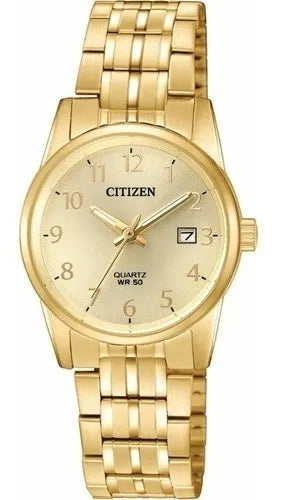 Citizen Womens Quartz Gold Tone Eu6000-51q ........ Dcmstore Color De La Correa Dorado Color Del Bisel Dorado Color Del Fondo Dorado 60949