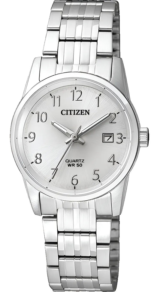 Reloj Citizen 60947 Eu6000-57b Mujer Fondo Plata Acero Color Del Fondo 60947 Plata