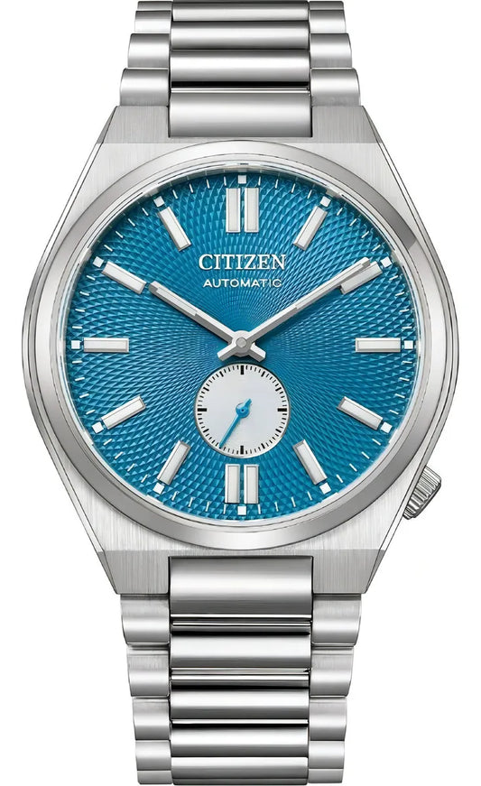 Citizen Tsuyosa Automatic Small Seconds Nk5010-51l Dcmstore Correa Plateado Bisel Plateado Fondo Agua